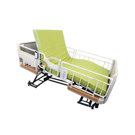เตียงผู้ป่วยไฟฟ้า PARAMOUNT BED รุ่น Rakusho Z สีเรซิ่น พร้อมที่นอน รุ่น General Mattress_1